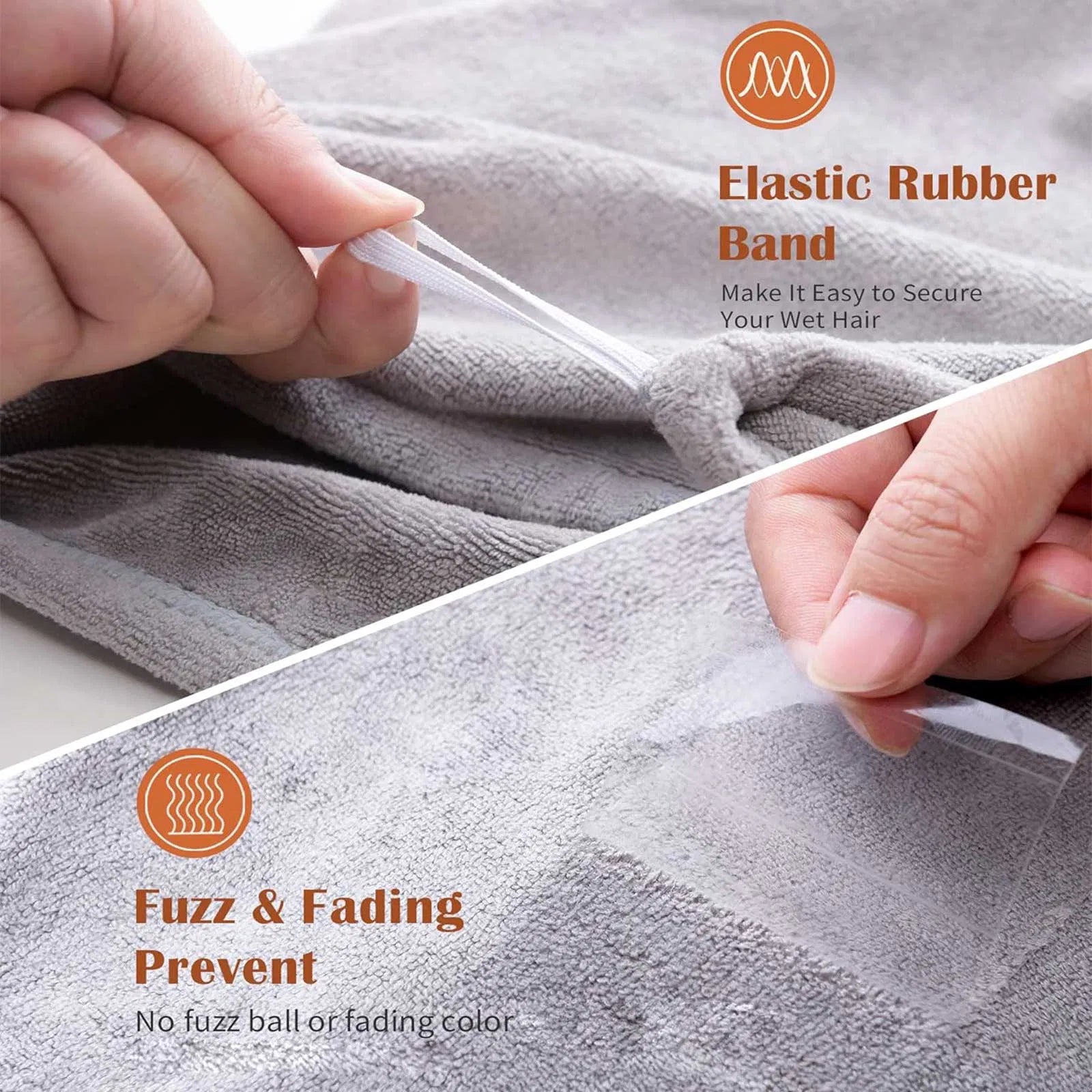 Microfiber Hair Towel Wrap Set (3-Pack) | Ultra Absorbent Turban